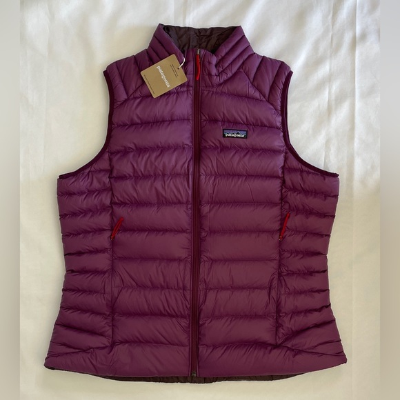 Patagonia Women's Down Sweater Vest Size XL Night Plum - Picture 1 of 11